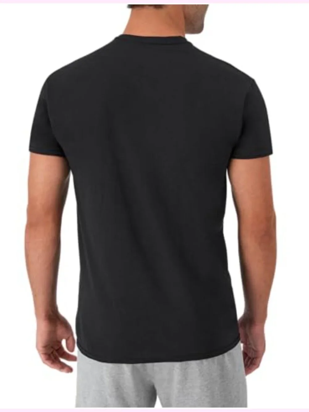 Cotton Undershirts 6-Pack Men's Crew Neck Tag-Free Moisture Wicking Stays Tucked
